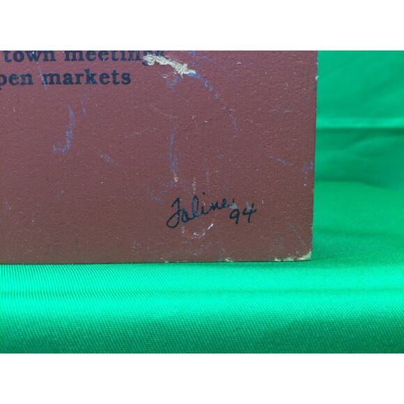 The Cats Meow 1992 Faneuil Hall Boston Wooden Shelf Sitter - Picture 3 of 4